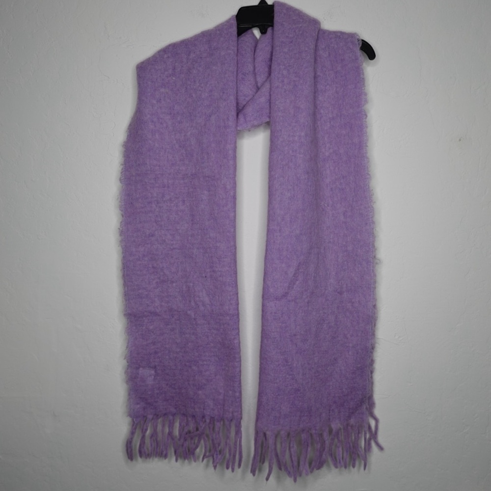 J.Crew Made in Italy Wool Blend Lavender Fringe Scarf‎